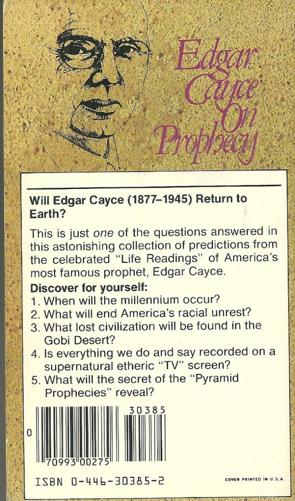 Edgar Cayce On Prophecy Online Hot Sale